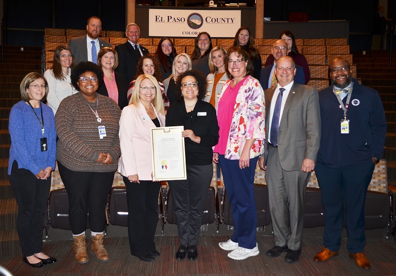 The Board of El Paso County Commissioners at its regular meeting Tuesday, May 24, 2022, recognized May as National Foster Care Month.