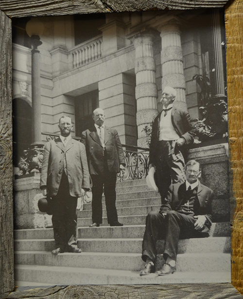 County Commissioners and Don Stratton Court House 1906 County Commissioners and Don Stratton Court House 1906