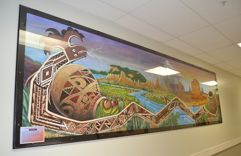 Nuevo Casas Grandes mural from left Nuevo Casas Grandes mural from left