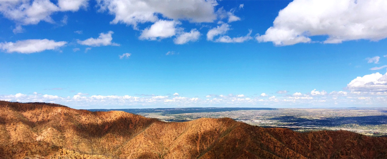View of horizon by Brian Pilger EPC staff View from the mountains by Joe Letke EPC staff
