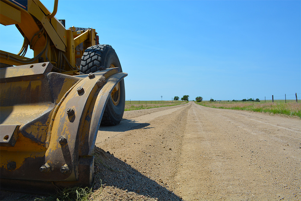 Heat and Drought Force Reduction in Gravel Road Maintenance El Paso