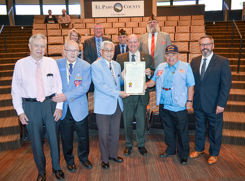 Korean War Proclamation group photo 2019