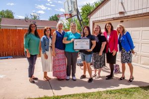 From right, Commissioner Cami Bremer and DHS Executive Director Julie Krow visited Sister Sister daycare in early September 2019. Sister Sister is a Level 5 CCCAP provider, only one of three in El Paso County.