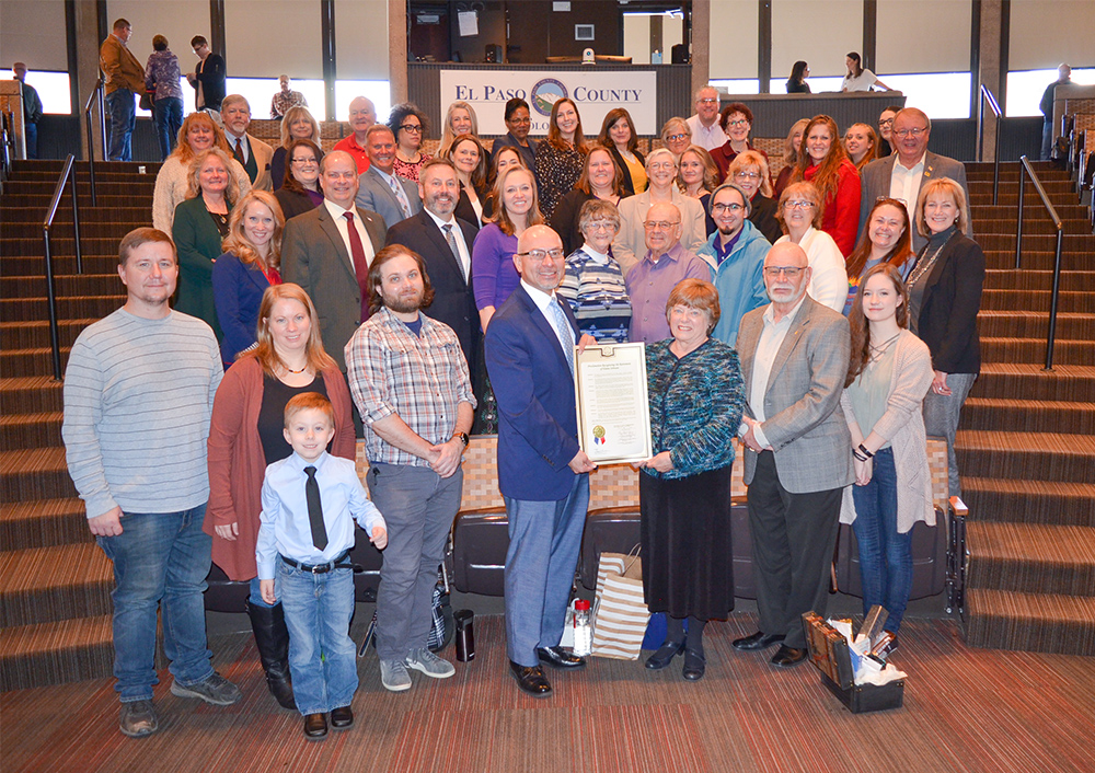 Elaine Johnson Retirement group photo
